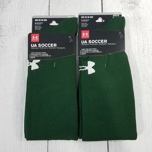 Under Armour UA Soccer Over-The-Calf Socks Unisex Adult sz Medium 2 Pair 1264790